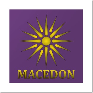 Macedon Sun Alexander the Great Posters and Art